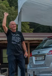 Pensionsfeier Zimmerei Hirschi Urs Scheidegger, Mitarbeiter, Menschen, Events, Beisammensein, Sozialkompetenz